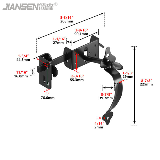 wholesale fence gate latch manufacturer-JL2210